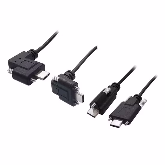 Preço de fábrica do fabricante OEM ODM para cima/para baixo/esquerda/direita em ângulo USB tipo C cabo de extensão com orifício de montagem em painel de parafuso