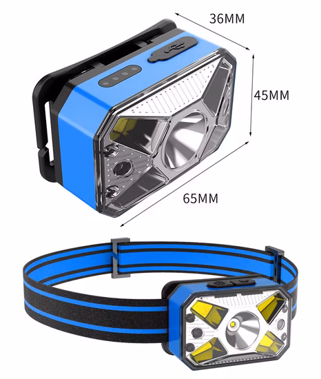 Goldmore11 LED Sensor Externo À Prova D 'Água Liga de Alumínio Recarregável Xpg Poderoso Farol de Cabeça Pronto para Enviar
